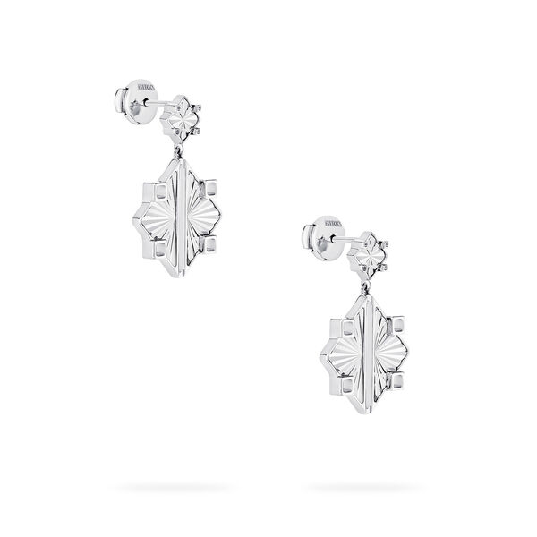 Guilloch&eacute; Sterling Silver Drop Earrings